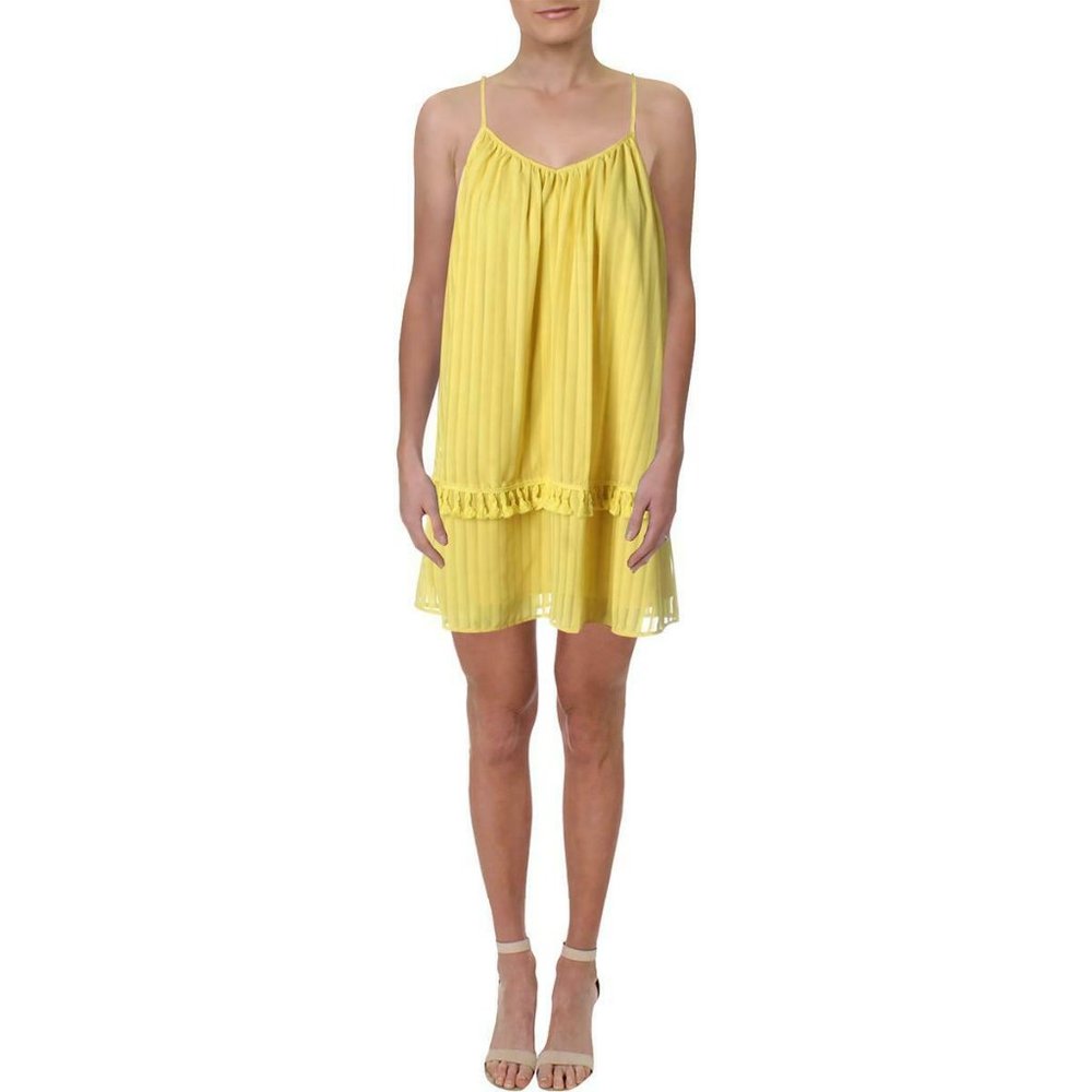 NWT GB Lined T Back A-line Flowy Pom Pom Summer Dress Cover Up